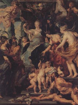 Peter Paul Rubens The Felicity of the Regency of Marie de'Medici (mk01) oil painting image